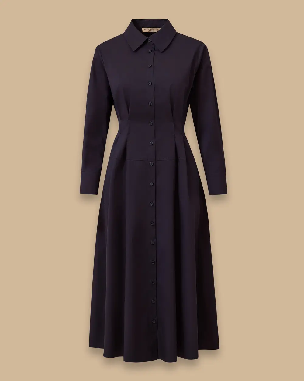 Pile Detaylı Cepli Elbise