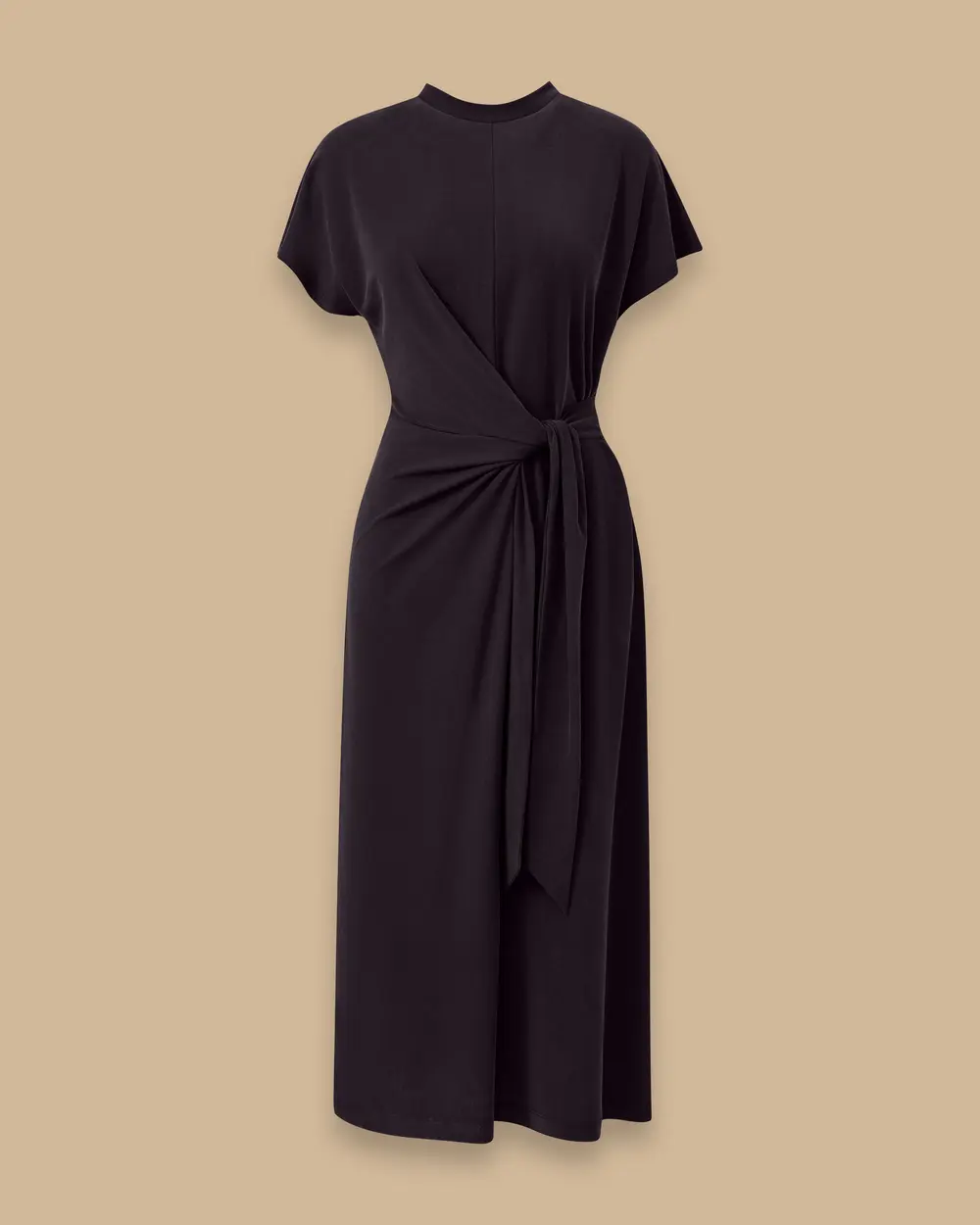 Beli Bağlamalı Midi Boy Elbise