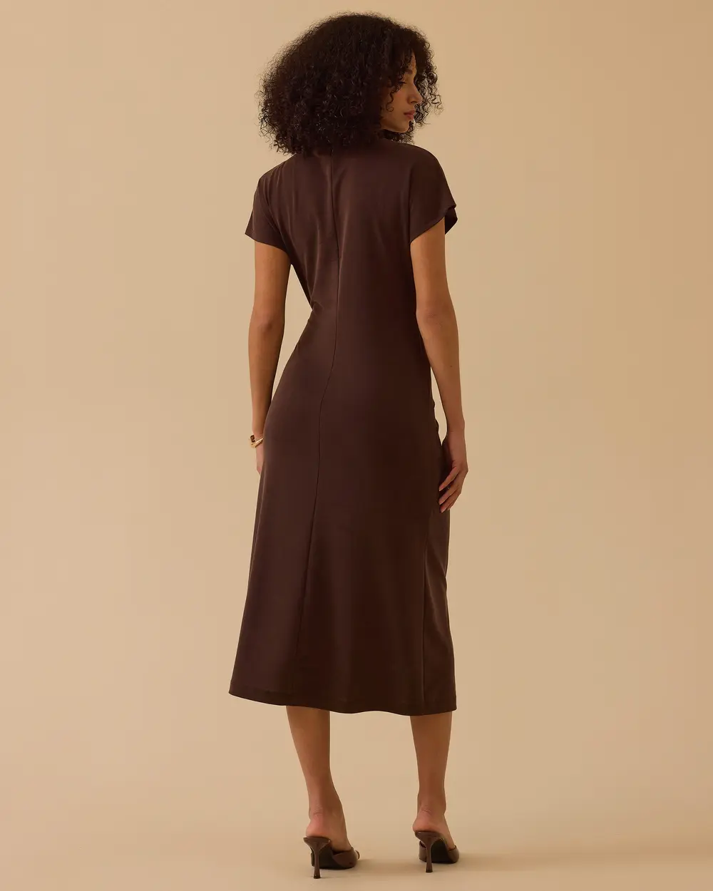 Beli Bağlamalı Midi Boy Elbise