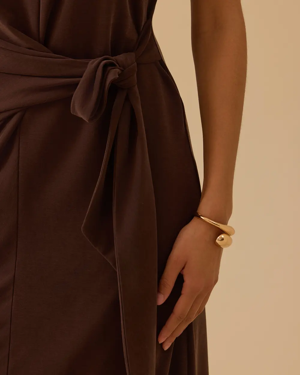 Beli Bağlamalı Midi Boy Elbise