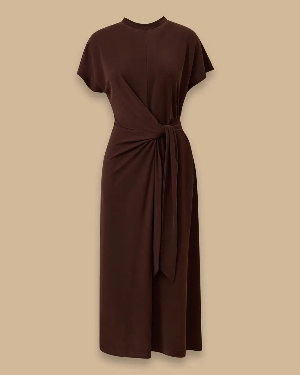 Beli Bağlamalı Midi Boy Elbise