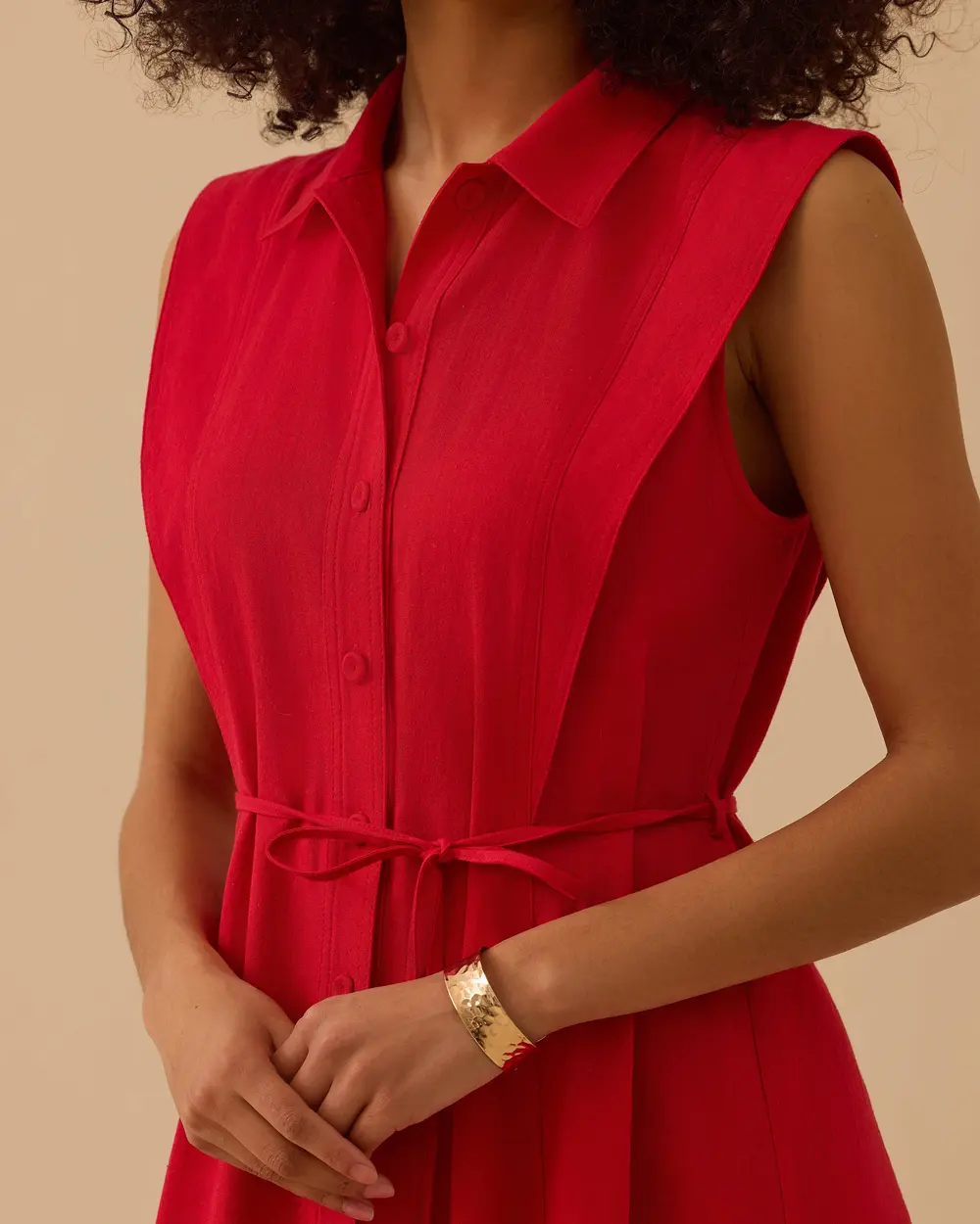 Relaxed-Fit Sleeveless Dress