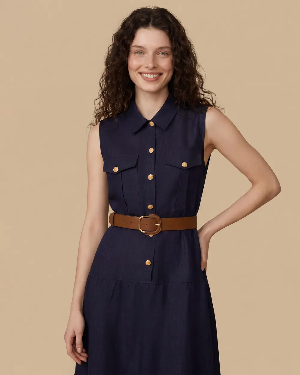 Belted Maxi Dress