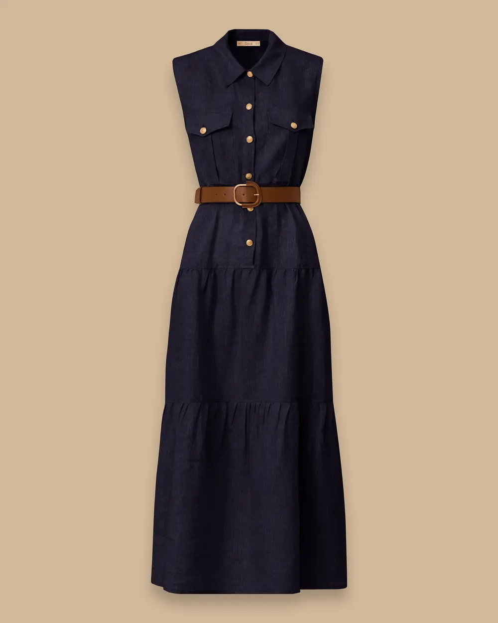 Belted Maxi Dress