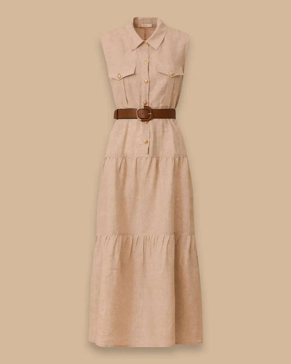 Belted Maxi Dress