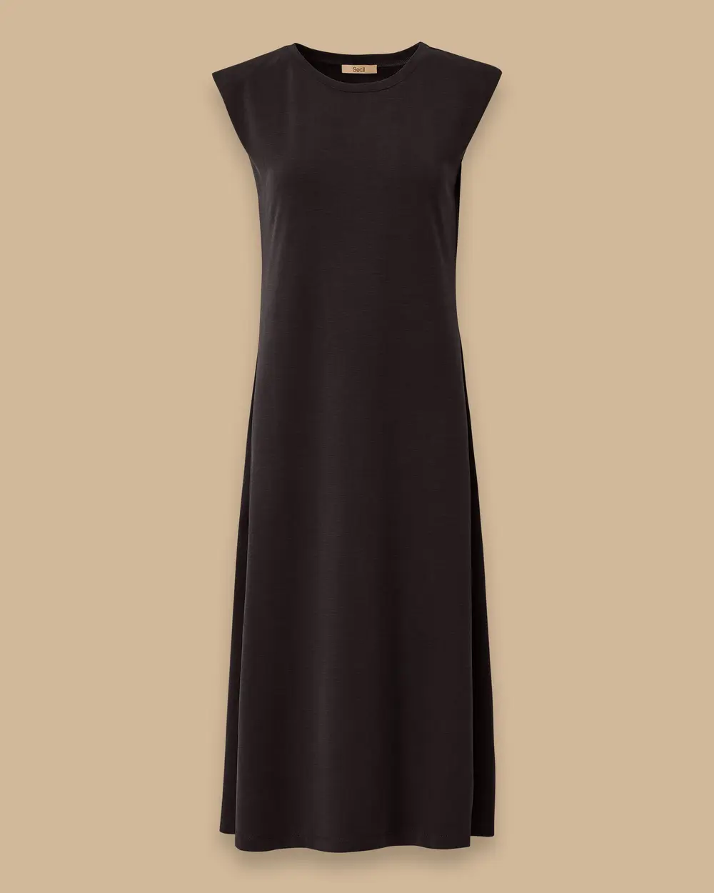 Vatkalı Kolsuz Basic Elbise