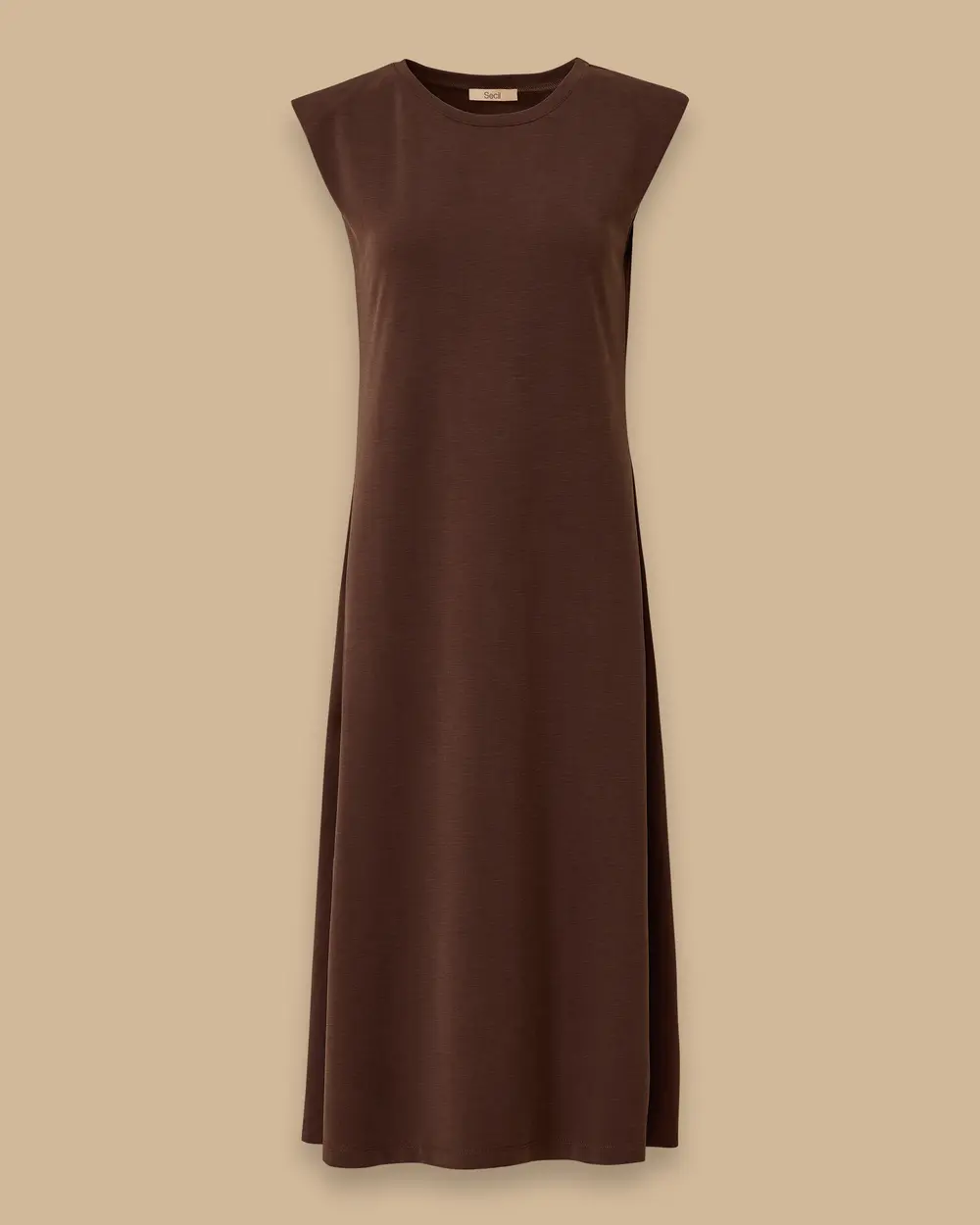 Vatkalı Kolsuz Basic Elbise