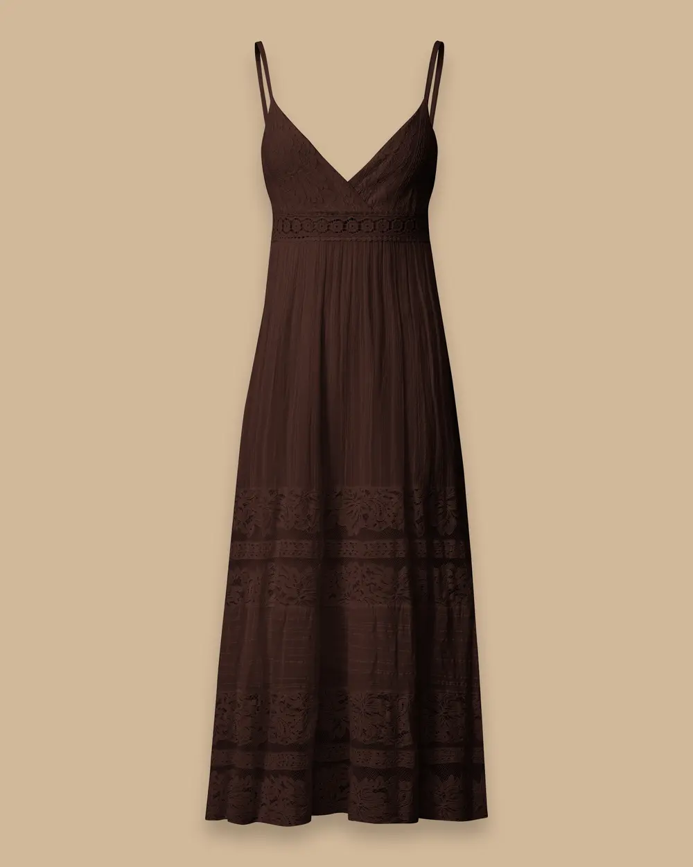 Lace Detailed Dress with Straps
