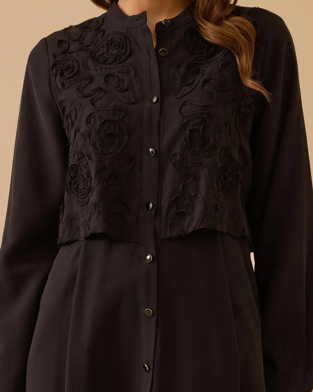 Katmanlı Nakış Detaylı Elbise