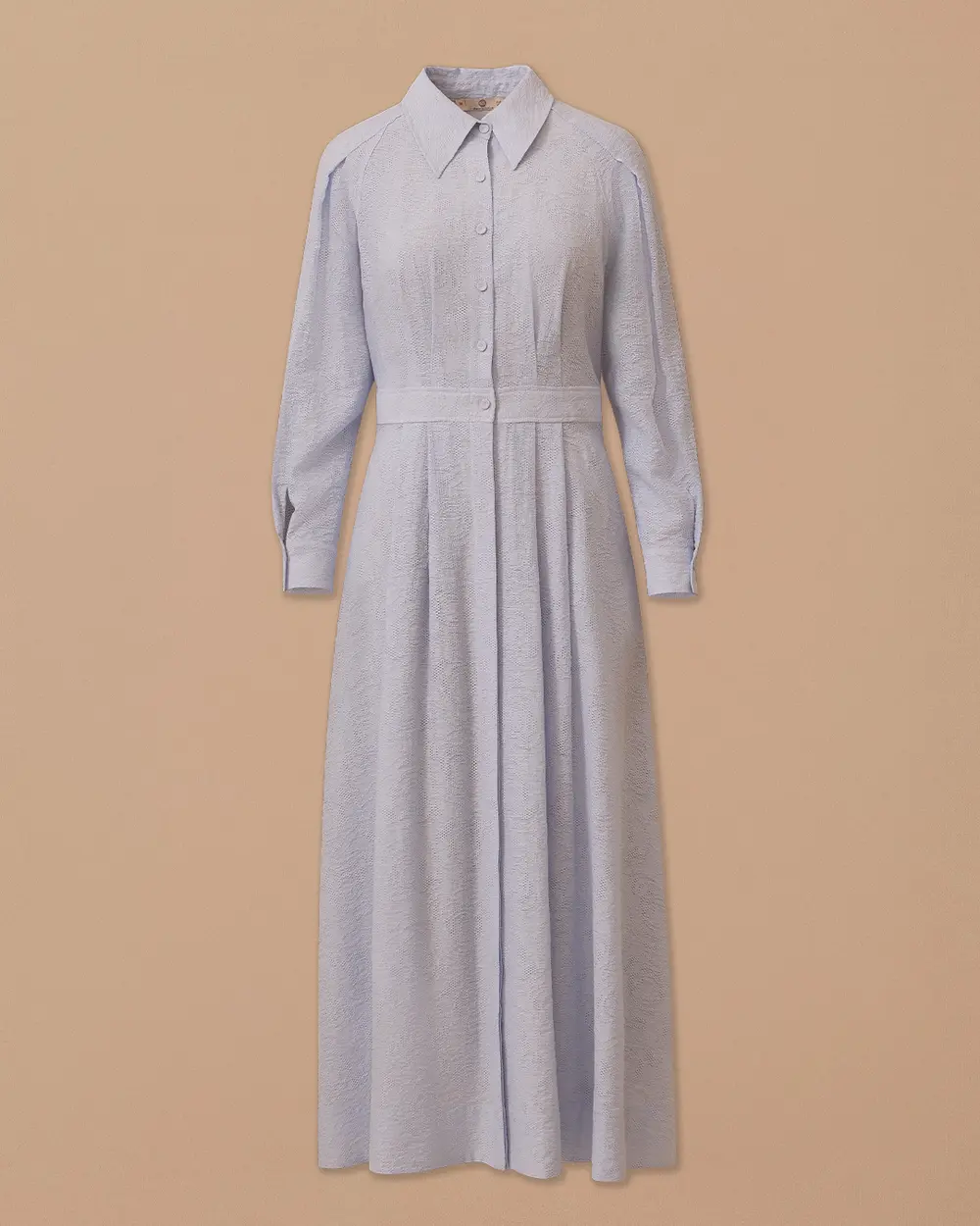 Desenli Pileli Elbise