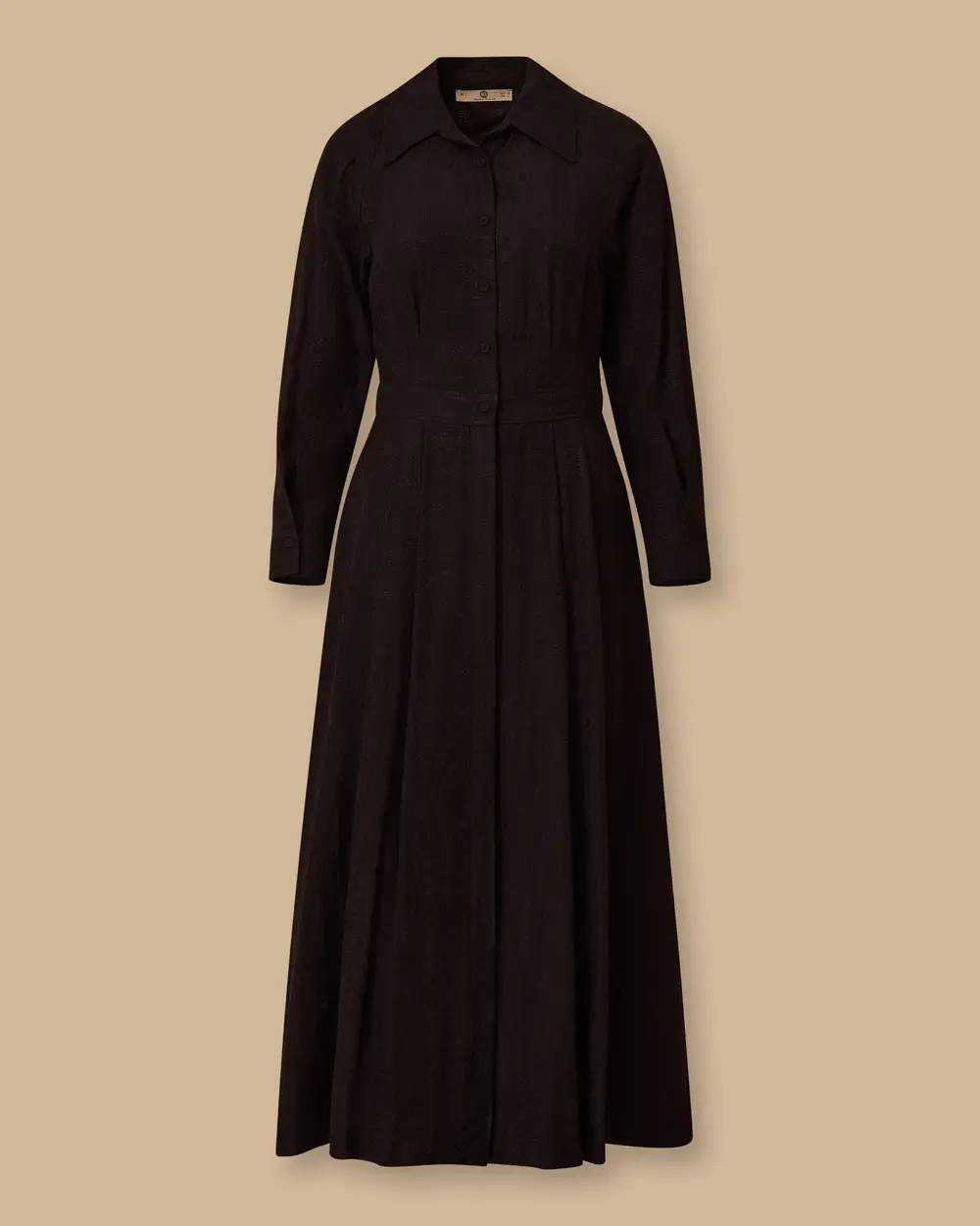 Patterned Pleated Dress