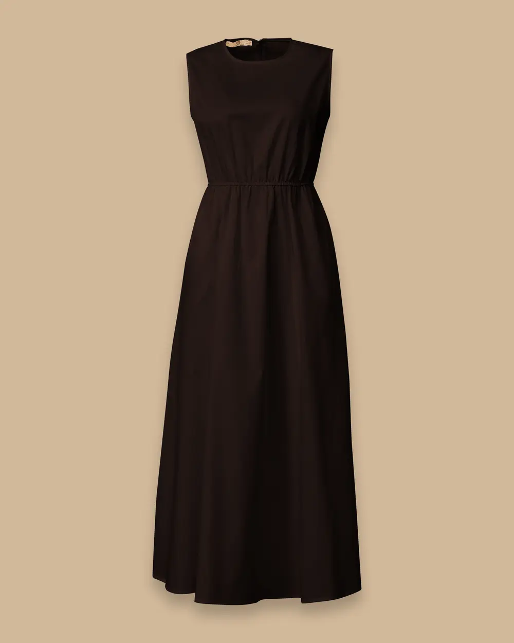 Elastic Waist Sleeveless Basic Dress