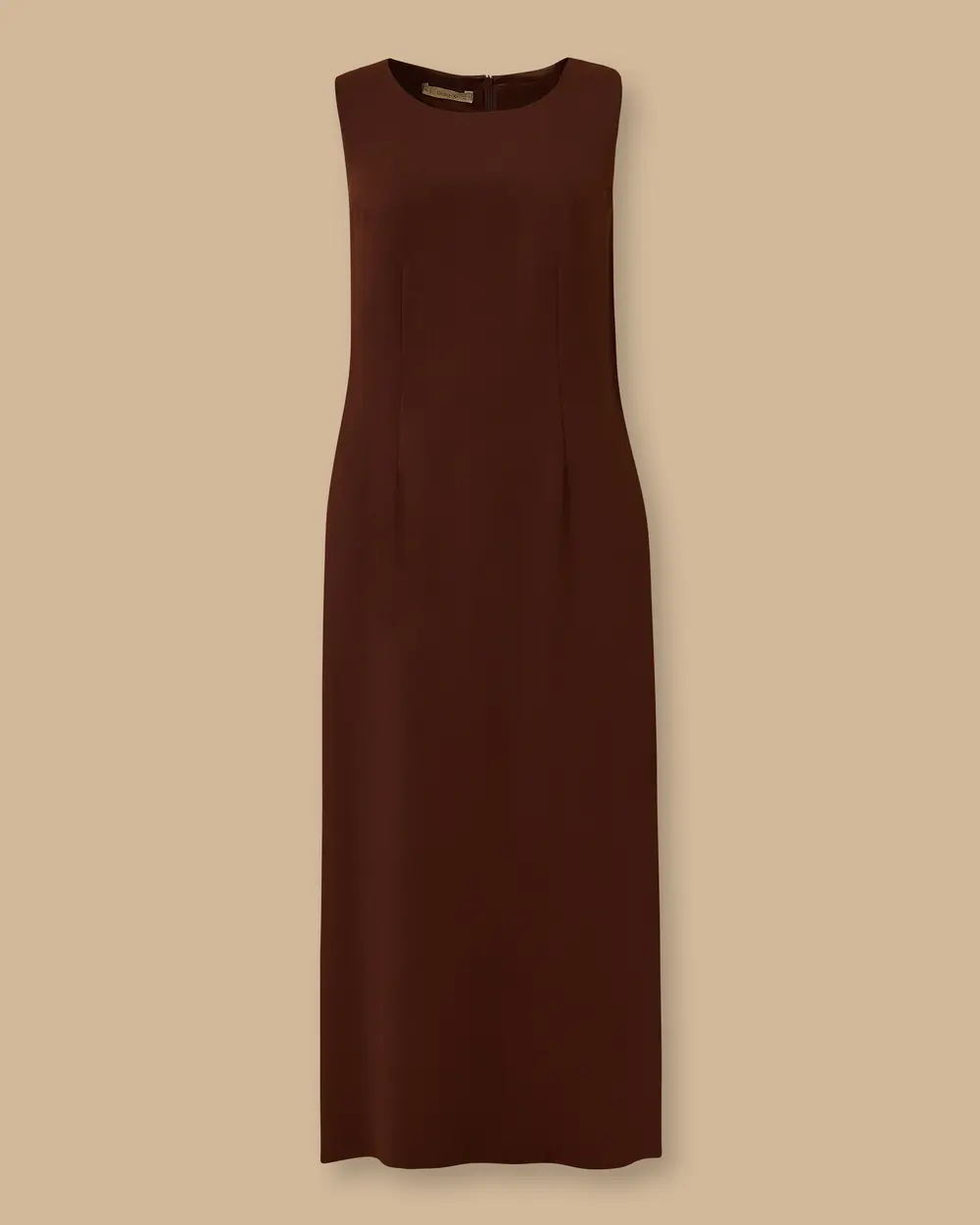 Plus Size Round Neck Sleeveless Gilet Dress