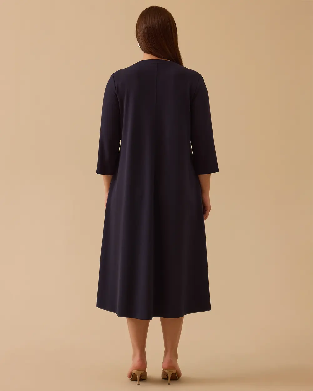 Plus Size Embroidered Modal Dress