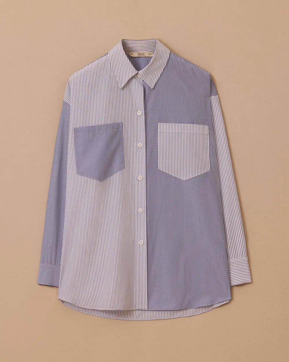 Çizgili Cep Kuplu Gömlek
