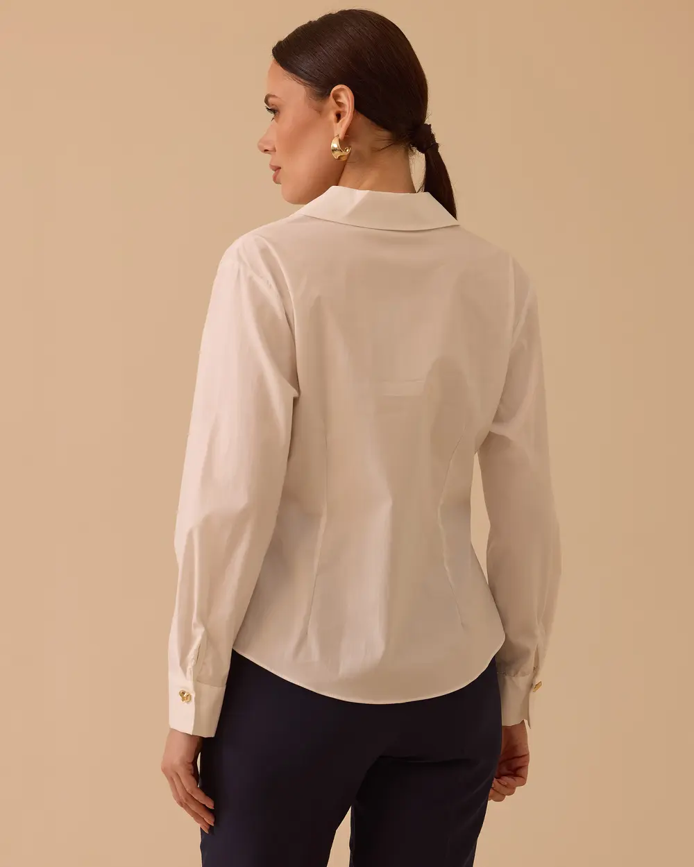 Pile Detaylı Kruvaze Gömlek