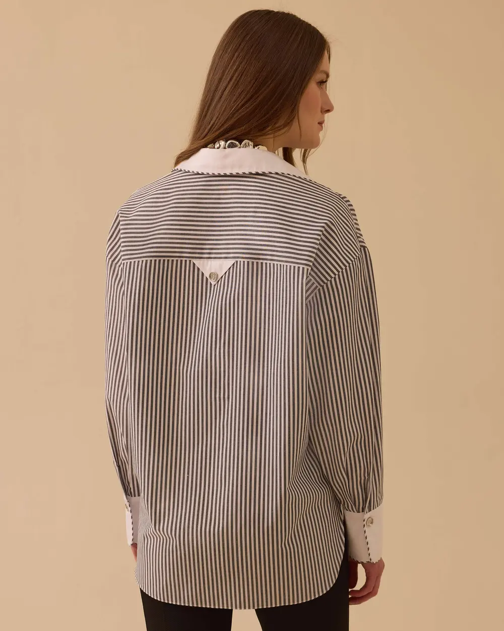 Çizgili Koton Gömlek