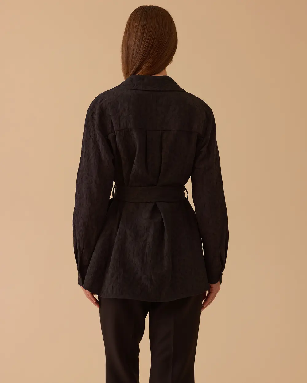 Pocket Shirt with Stone Belt Detail
