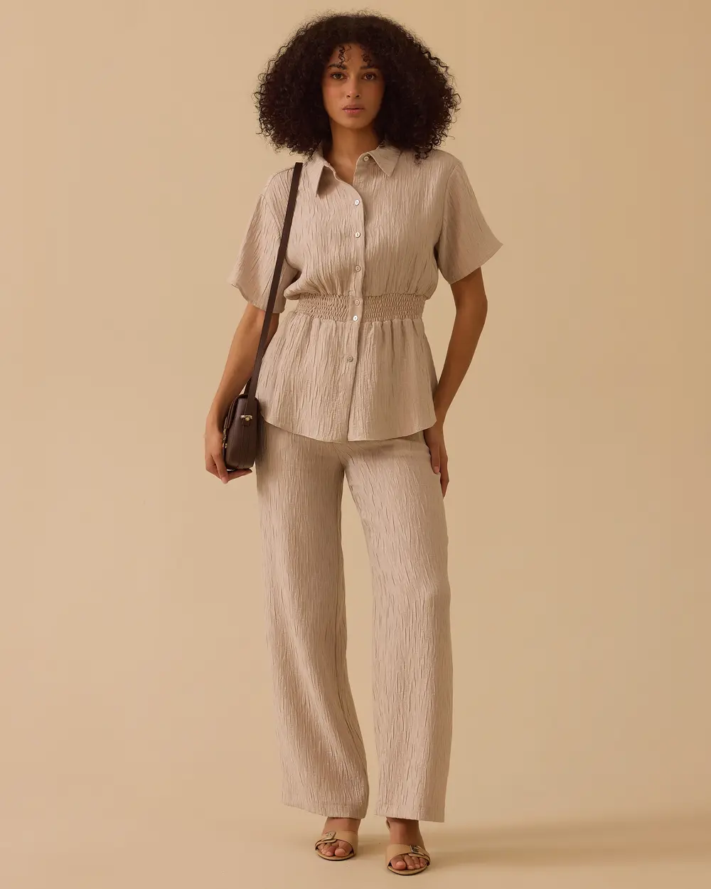 Beli Lastikli Krinkle Gömlek