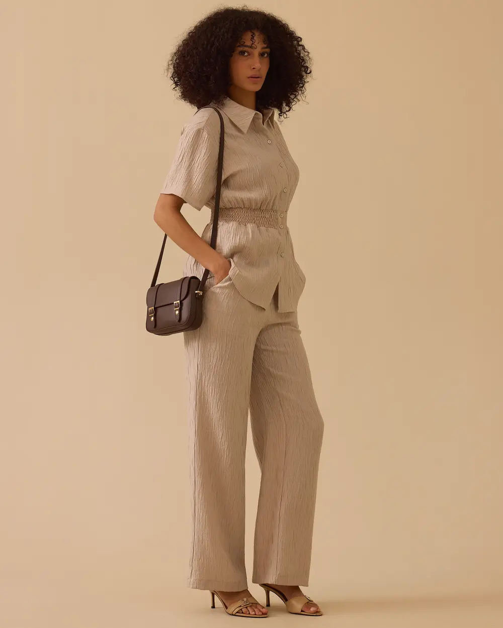 Beli Lastikli Krinkle Gömlek