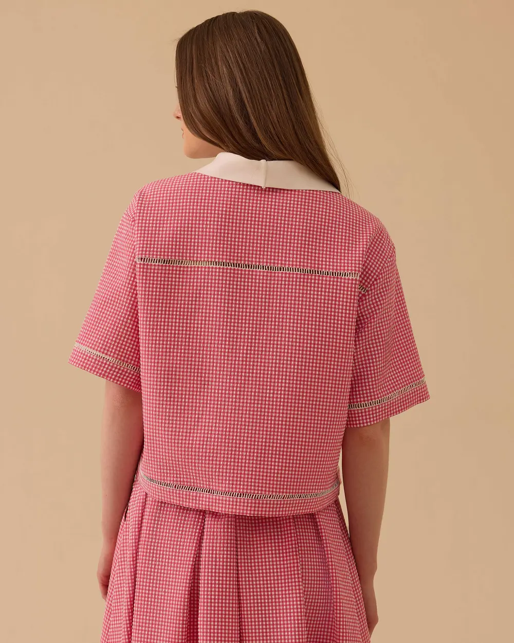 Checked Waist Length Shirt