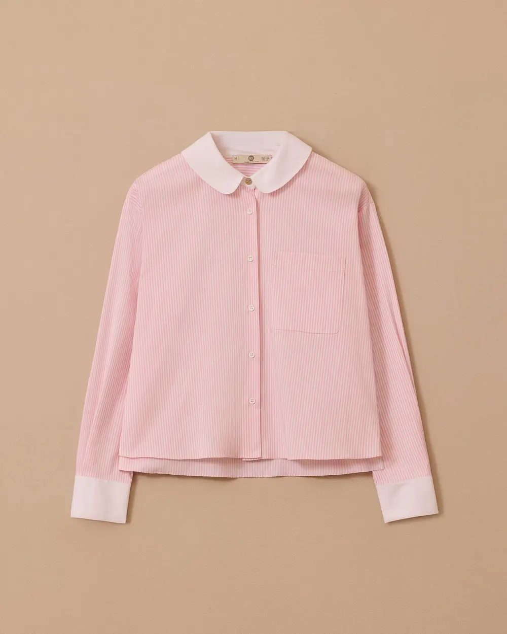 Çizgili Bel Boy Gömlek