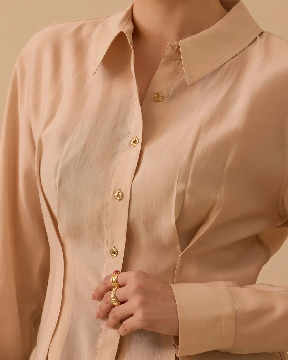 Pile Detaylı Bel Boy Gömlek