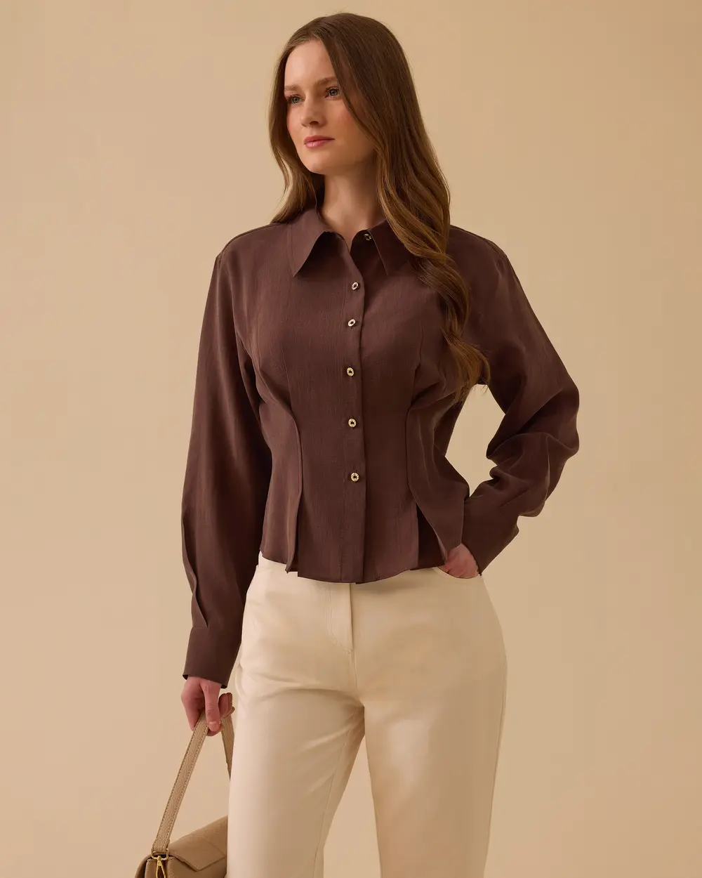 Pile Detaylı Bel Boy Gömlek