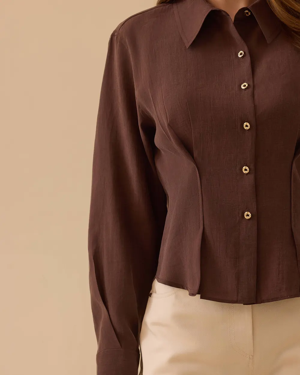 Pile Detaylı Bel Boy Gömlek