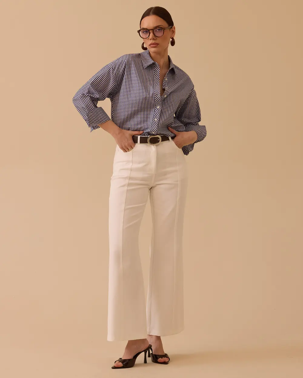 Düğmeli Pötikare Gömlek