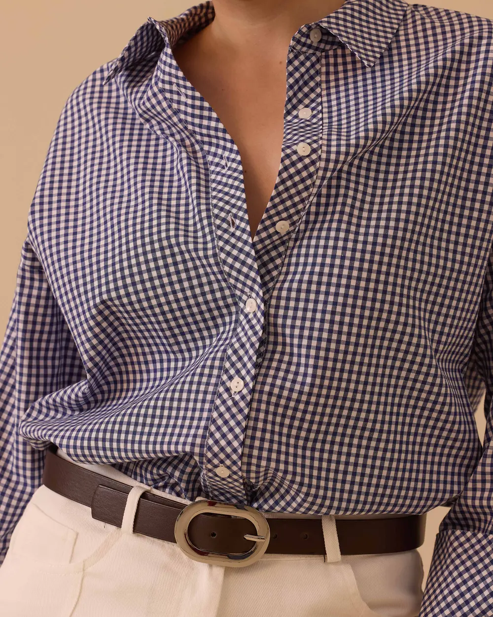 Düğmeli Pötikare Gömlek