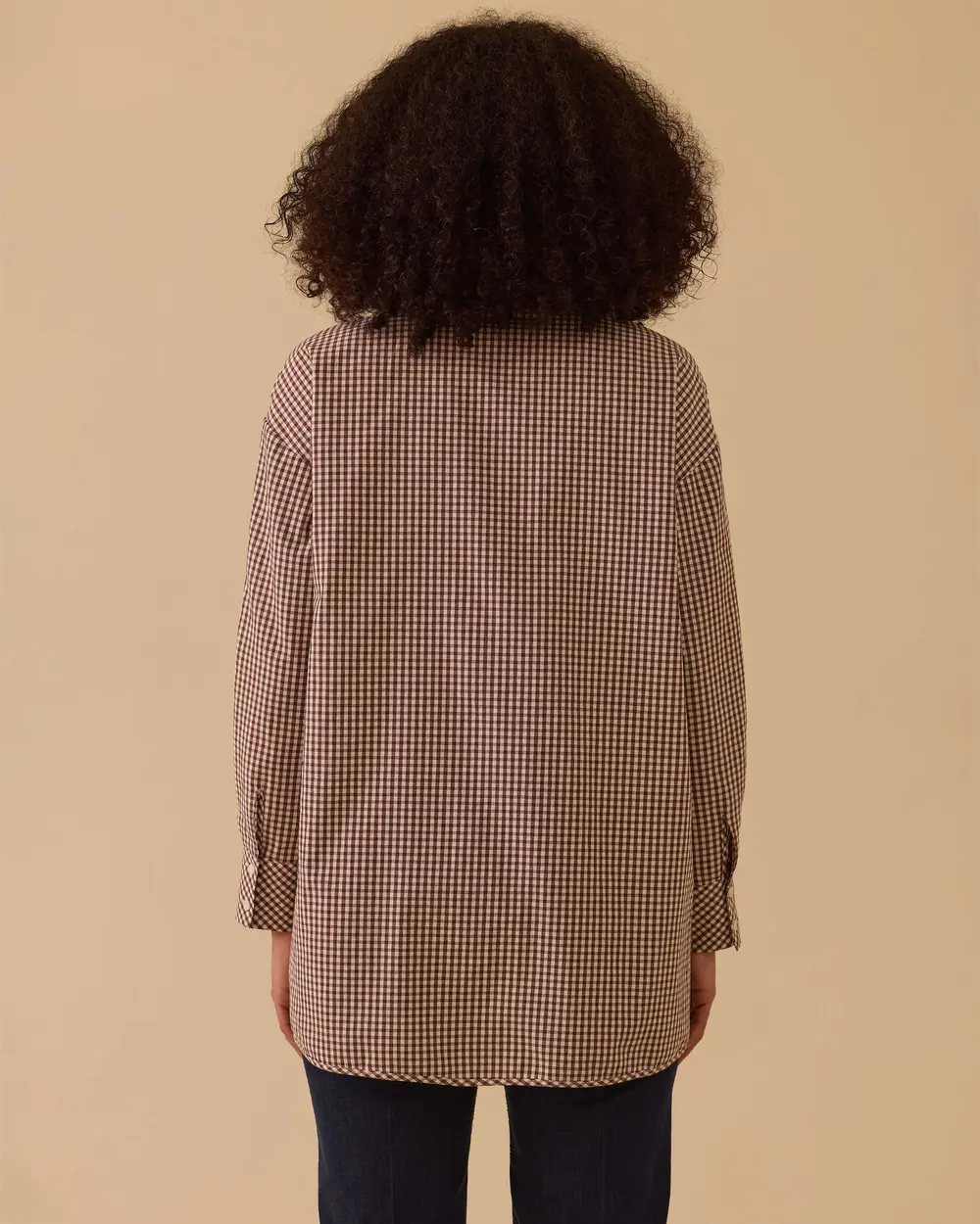 Buttoned Gingham Shirt