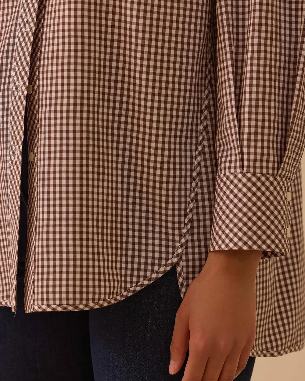 Düğmeli Pötikare Gömlek