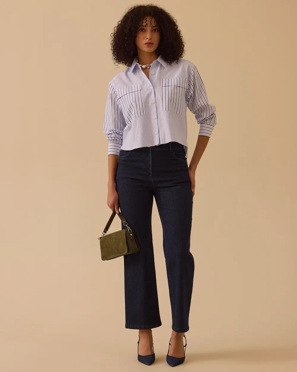 Çizgili Koton Gömlek