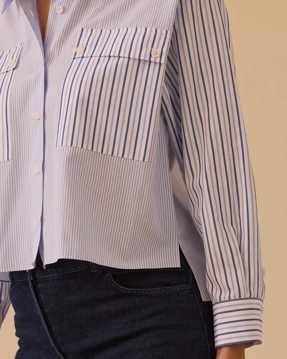Çizgili Koton Gömlek