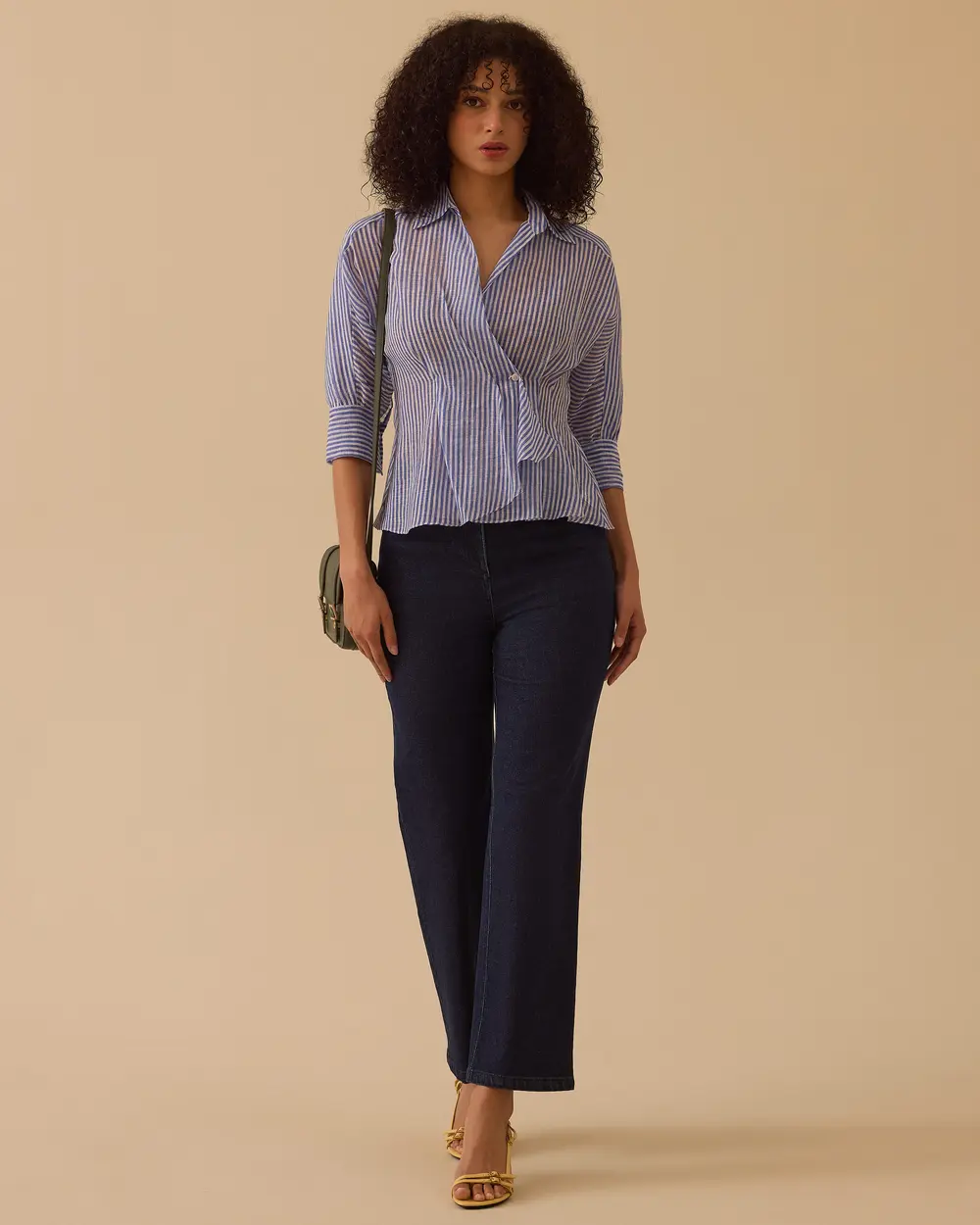 Çizgili Kruvaze Gömlek