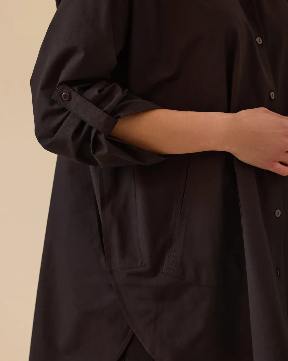 Oversized Foldable Sleeve Shirt
