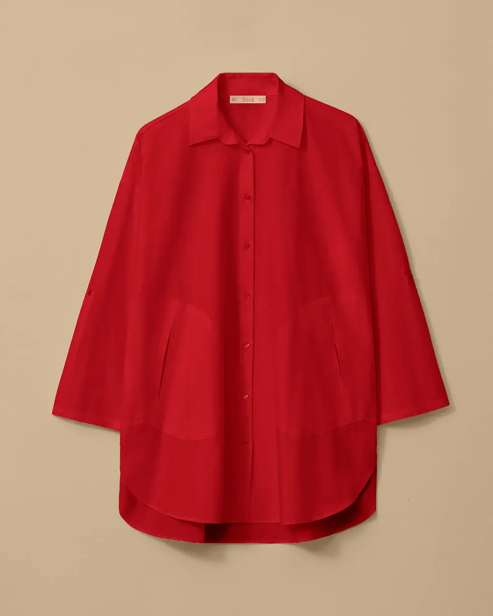 Oversized Foldable Sleeve Shirt