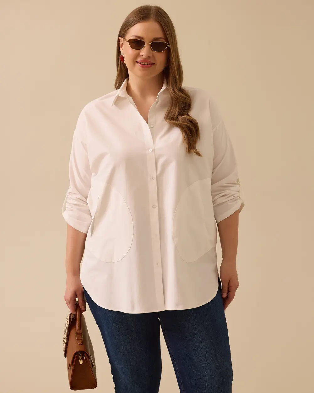 Oversized Foldable Sleeve Shirt