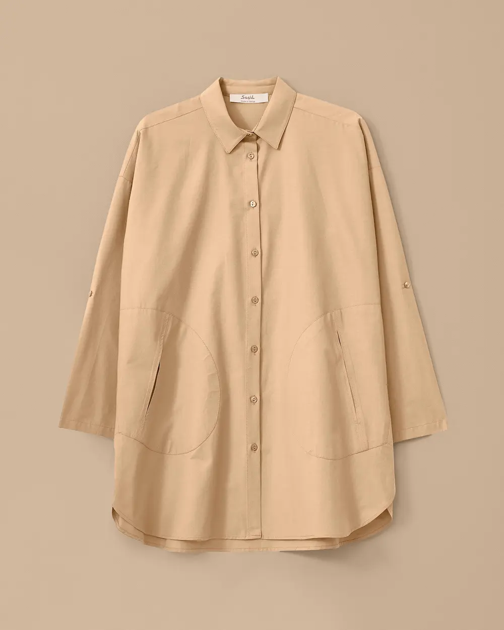 Oversized Foldable Sleeve Shirt