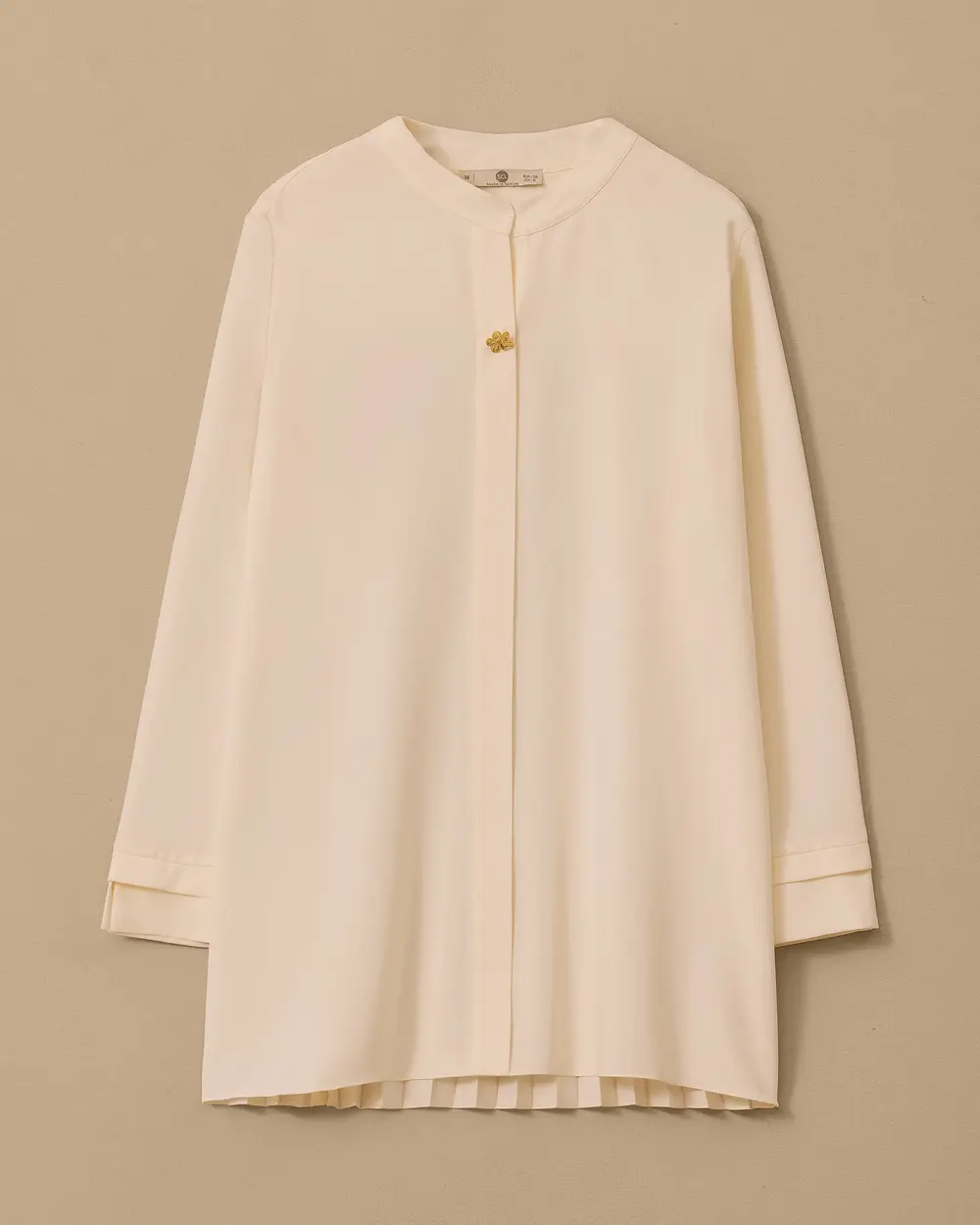 Back Pleated Judge Collar Shirt