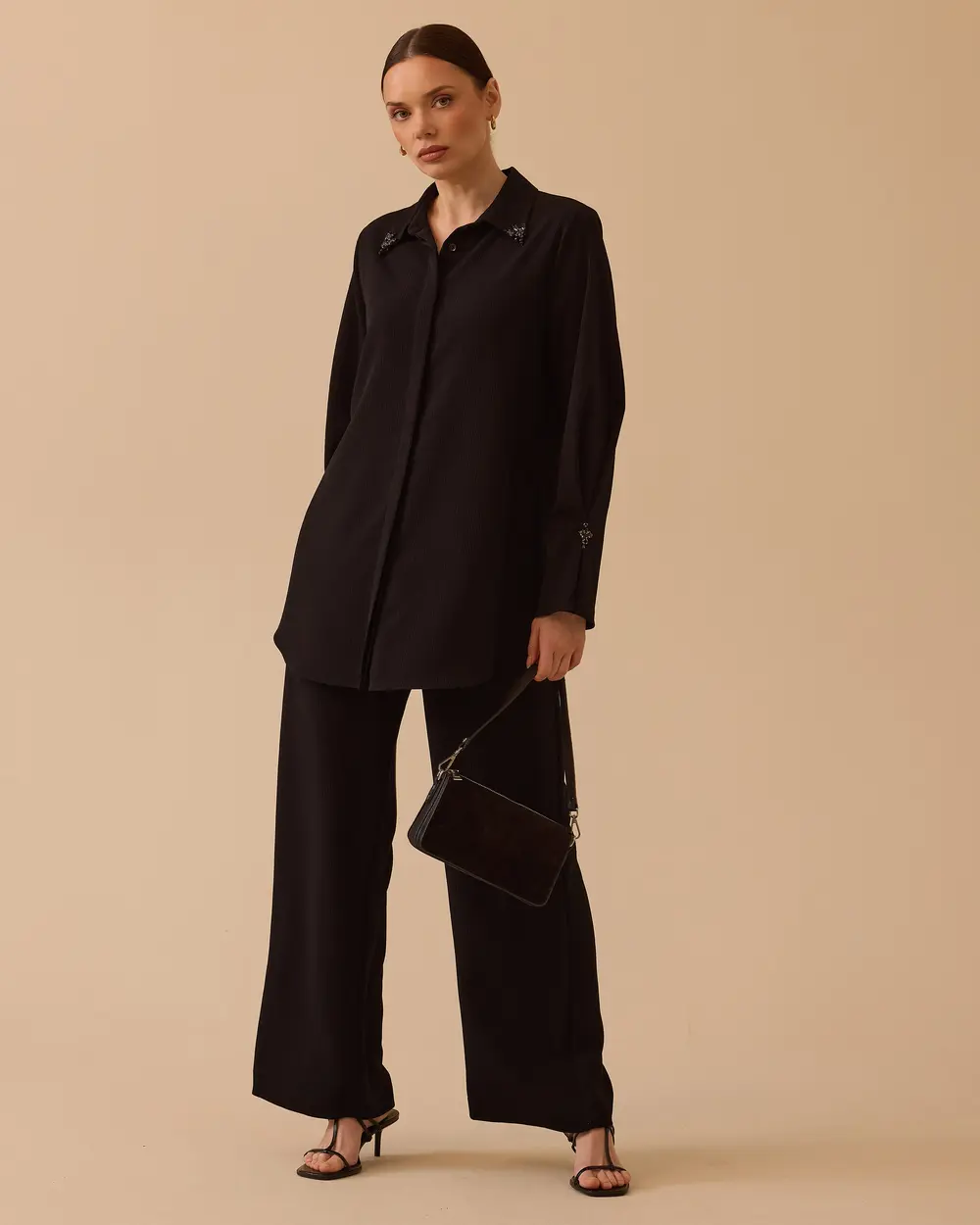 Stone Detailed Shirt