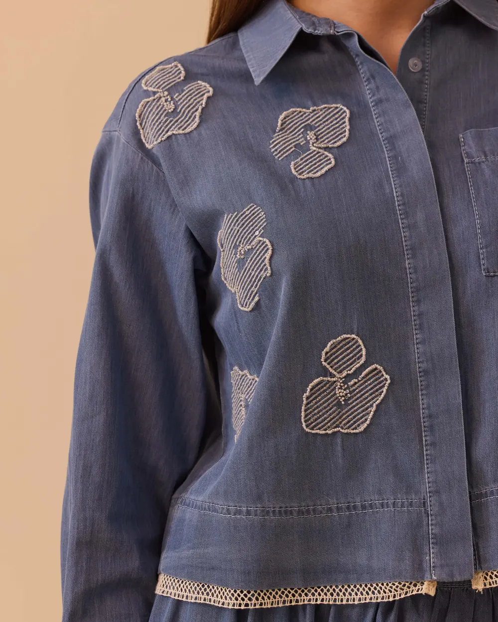 Bead Detailed Shirt