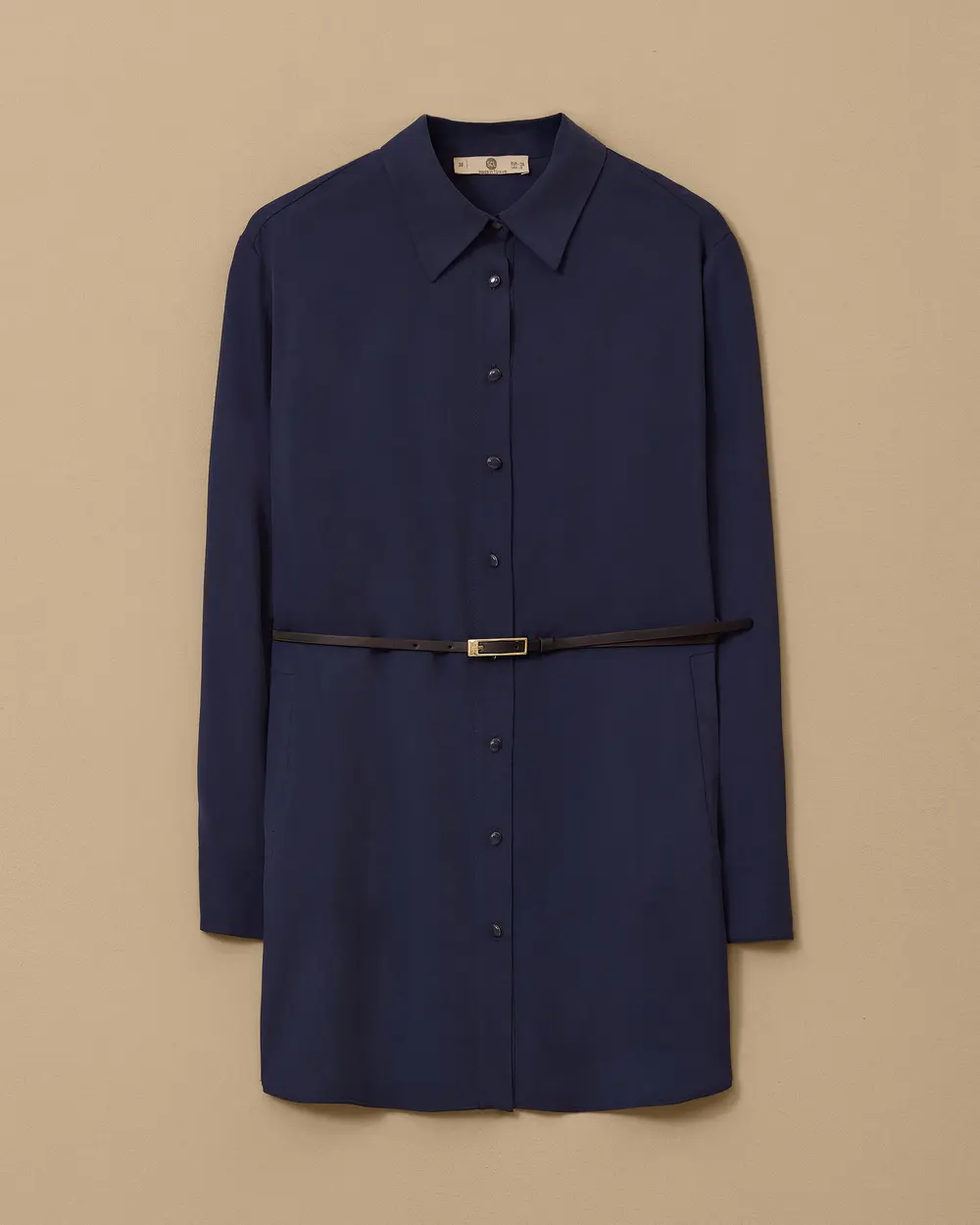 Belted Pocket Detailed Shirt