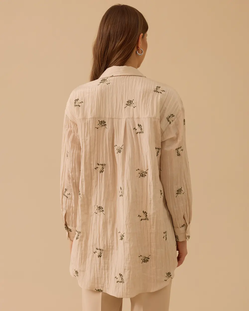 Nakışlı Uzun Kollu Gömlek