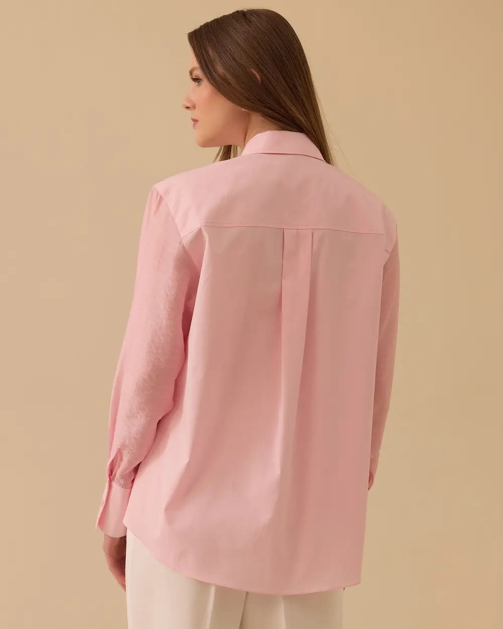Shirt with Detailed Stone Embellishments on the Pocket