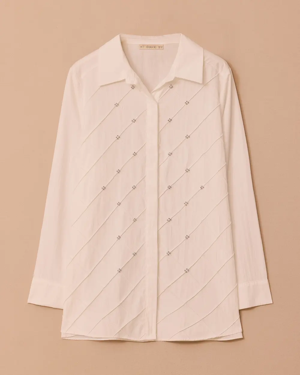 Plus Size Bead Detailed Shirt