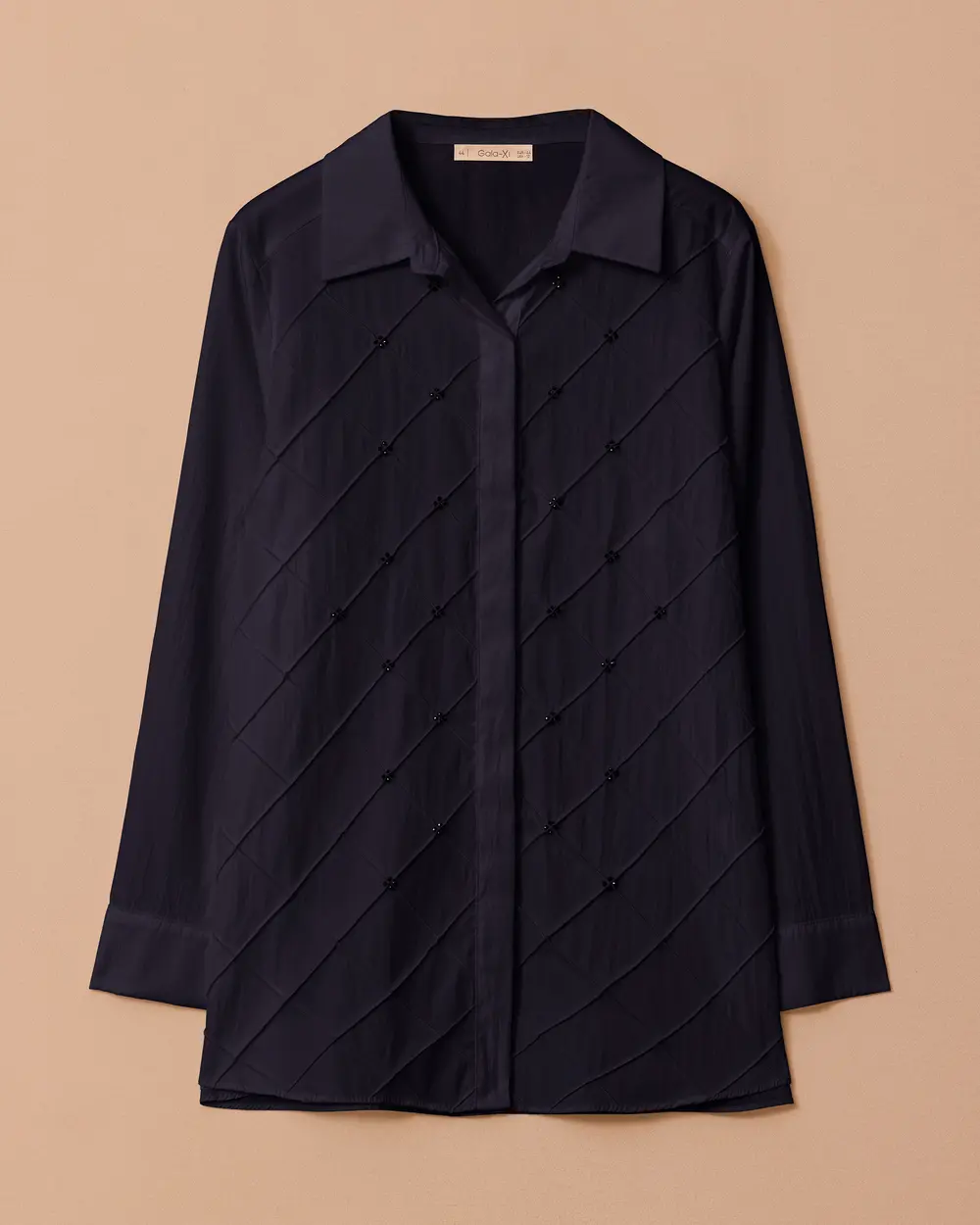 Plus Size Bead Detailed Shirt