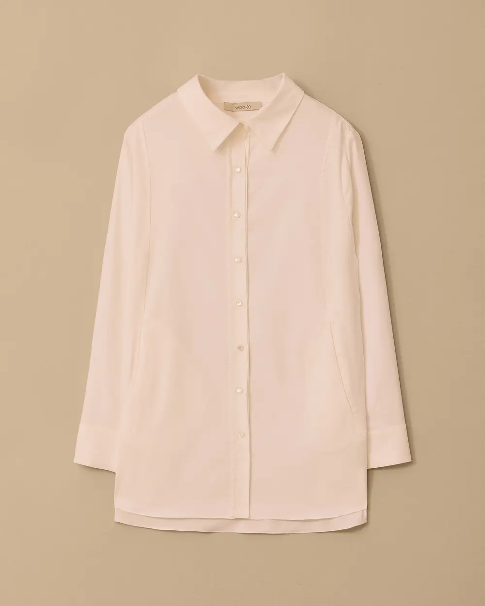 Plus Size Basic Cotton Shirt