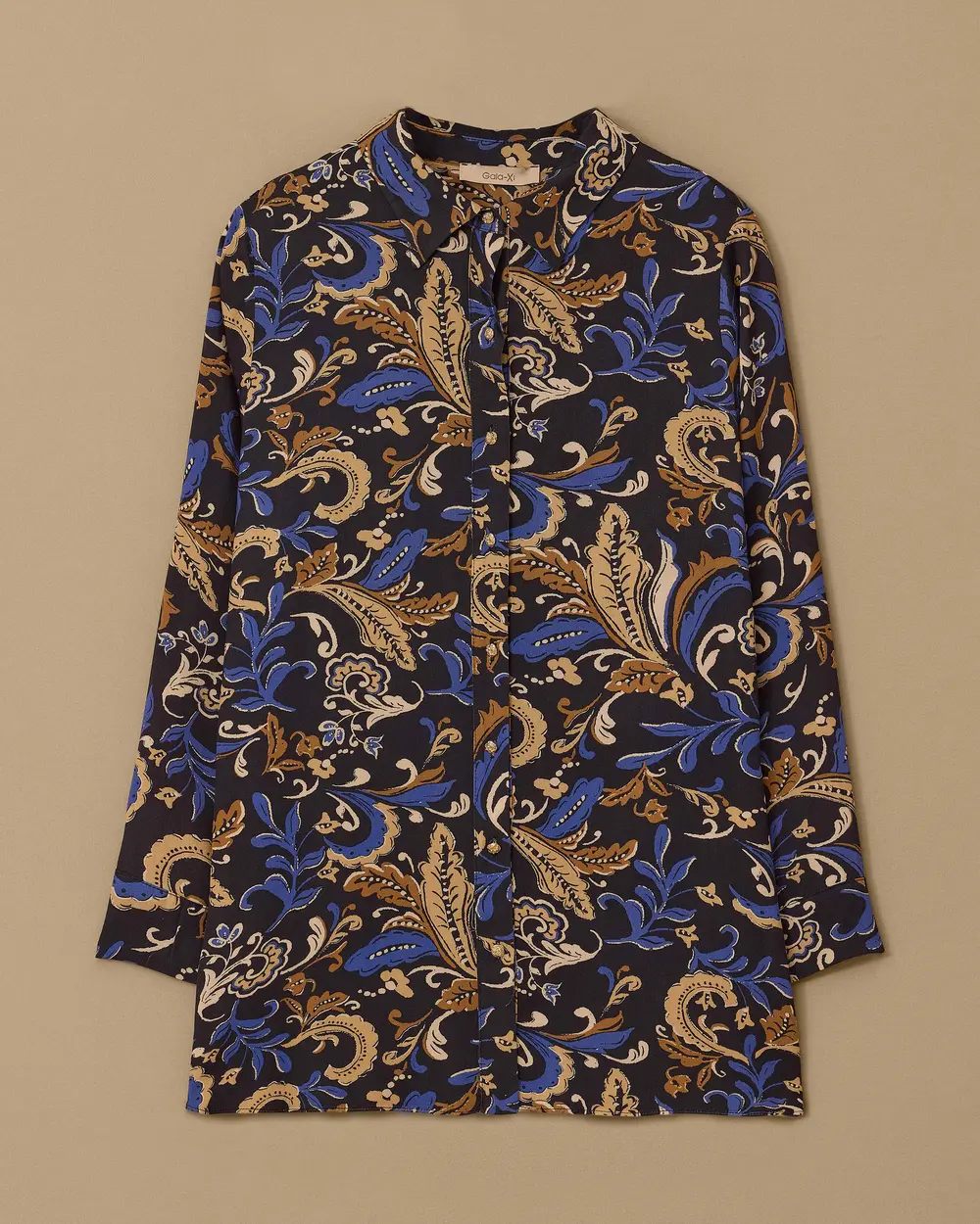 Plus Size Patterned Shirt